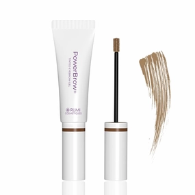PowerBrow  Tinted Eyebrow Gel For Older Women - Defines, Fills, Thickens Brows - 2-in-1 Formula - Natural Color, Quick Fixing, Long-Lasting - Hypoallergenic Light Brown (Latte)