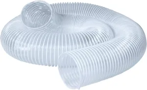 POWERTEC 4" x 10' Dust Collection Hose, 4 Inch Flexible PVC Dust Collector Hose for Table Saw, Band Saw, Planer, Jointer, Woodworking and Garage, WoodShop Dust Collection System (70111)