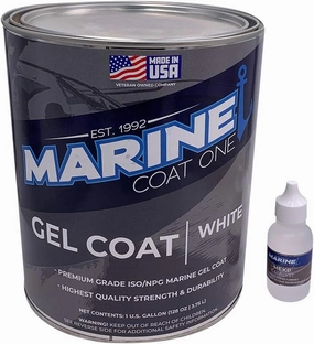 Premium Marine Gelcoat (Black with Wax, Quart)