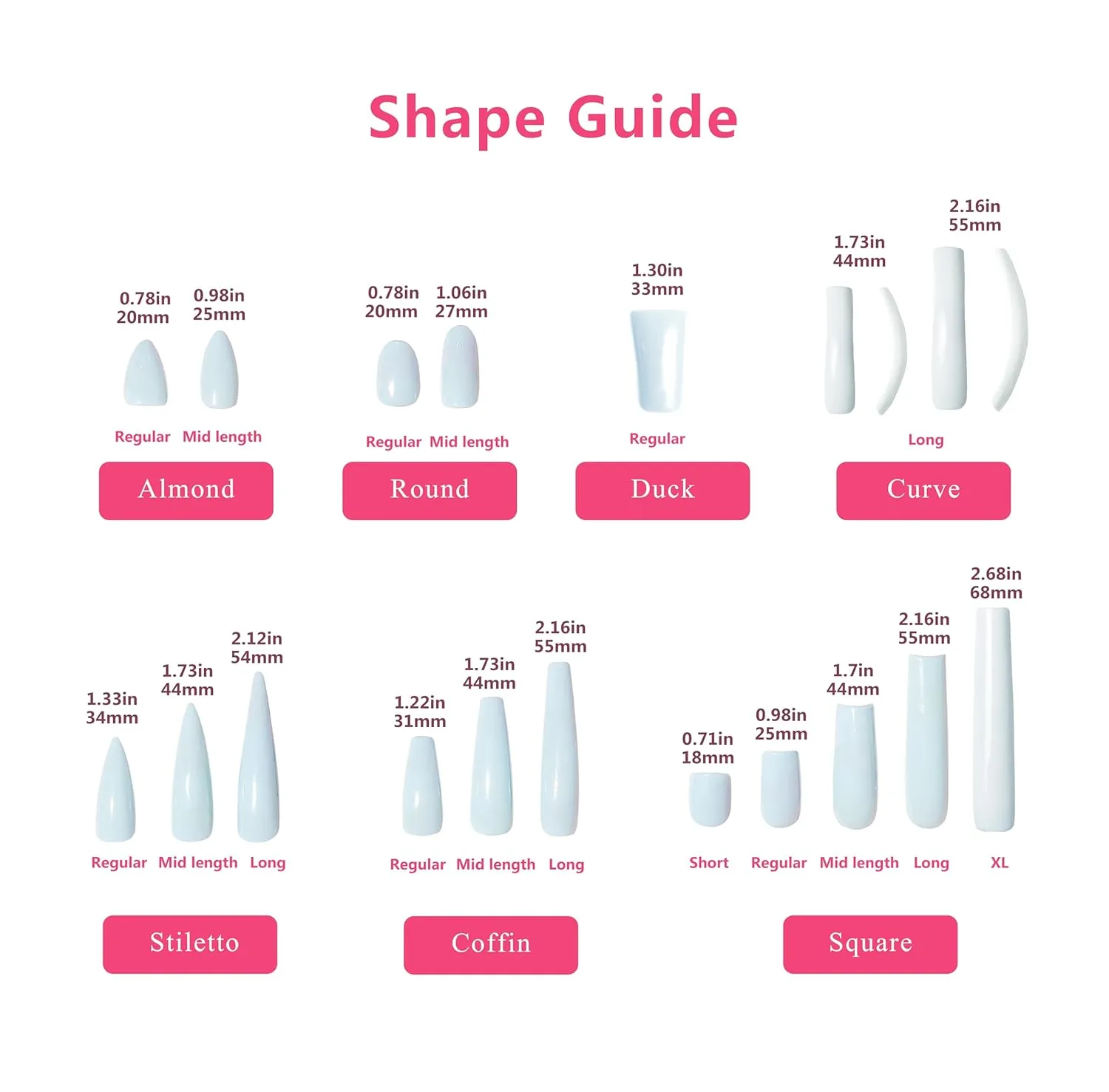 Press on Nails Angel's Tear | Handmade with Full Covered Crystals | Reusable Fake Nails | Square Long 2.2 in | H48-L