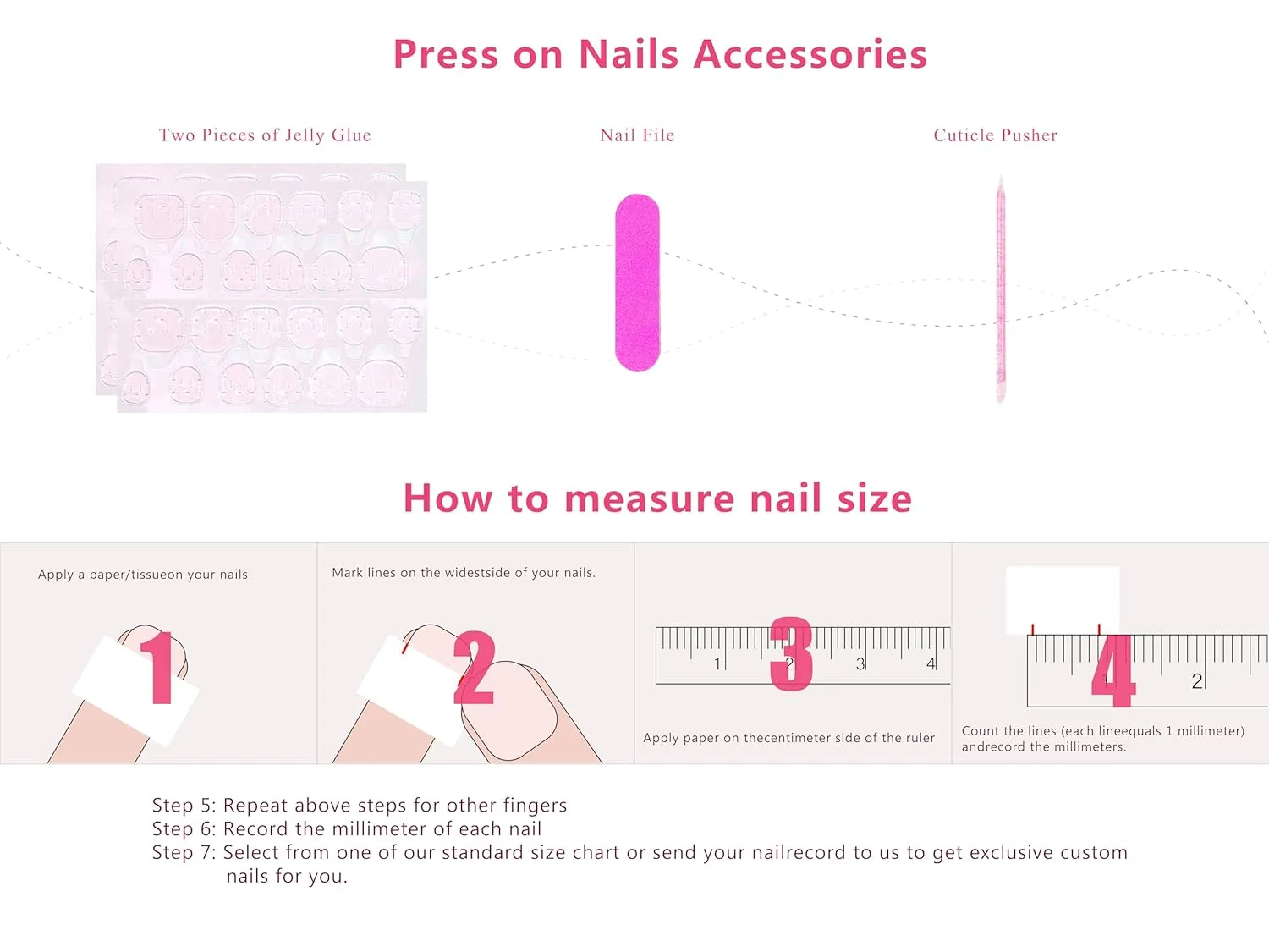 Press on Nails Angel's Tear | Handmade with Full Covered Crystals | Reusable Fake Nails | Square Long 2.2 in | H48-S