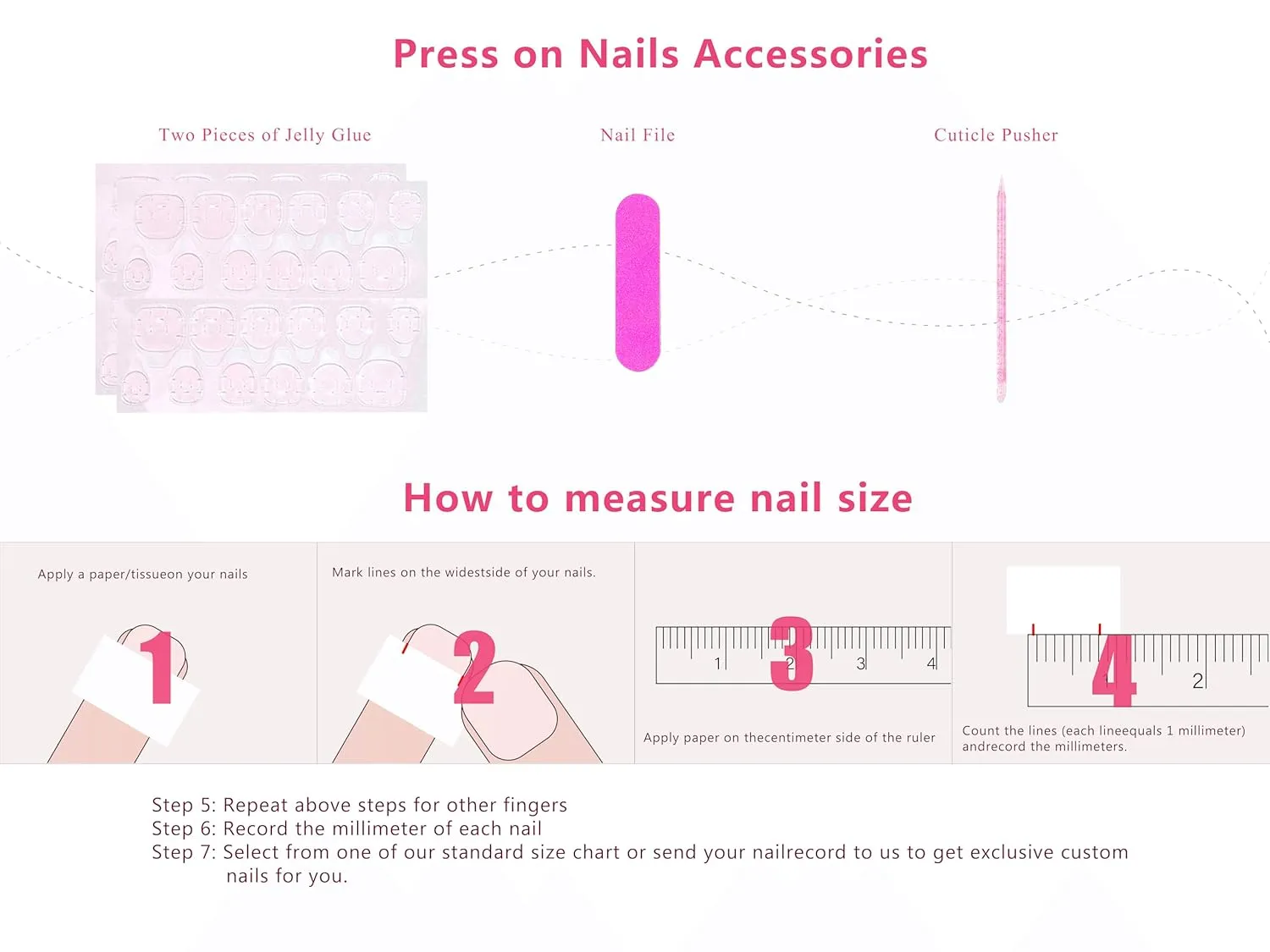 Press on Nails Angel's Tear Rhinestone | Handmade with Full Covered Crystals | Reusable Fake Nails | Square Mid length 1.7in | H48-M