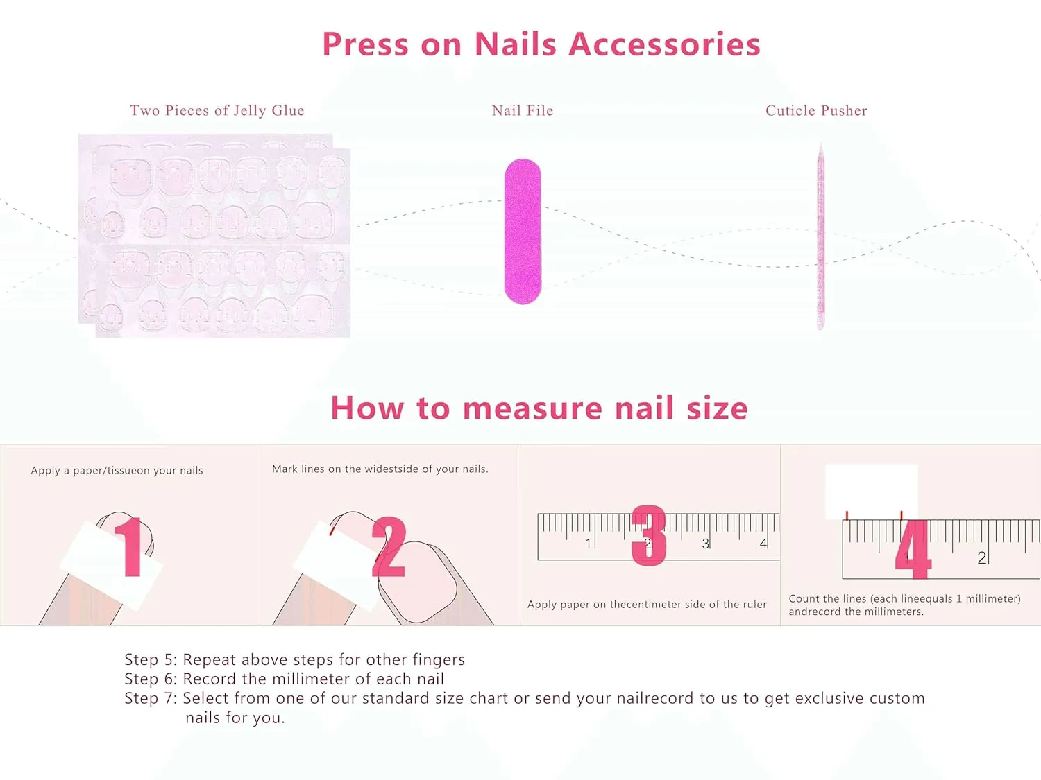 Press on Nails Angel's Tear Rhinestone| Handmade with Full Covered Crystals | Reusable Fake Nails | Square Short 0.8 in | H48-M