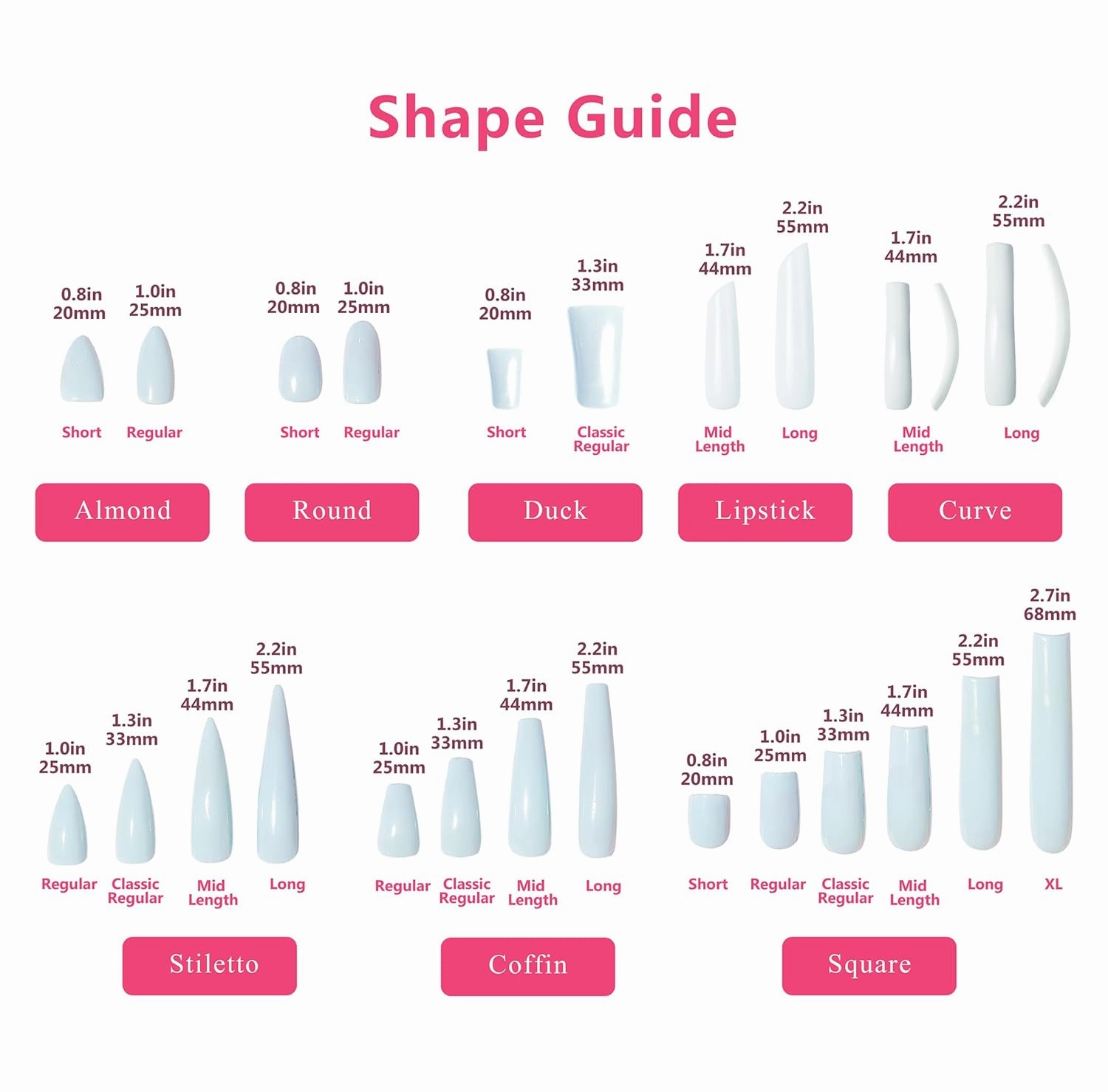 Press on Nails My Sweetie French Tip| Handmade with Full Covered Crystals| Reusable Fake Nails| Square Mid length 1.7in| H162-L