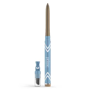 PrimeEyes Glide Eyeliner for Mature Women – Waterproof, Long-Stay and Mess-Proof – Gel Creme Texture, Discreet Sharpener and Effective Smudger (Golden Metallic)