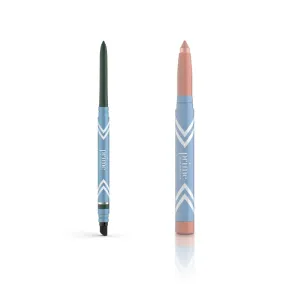 PrimeEyes Glide Eyeliner (stardust)   PrimeEyes Brightener (emerald)