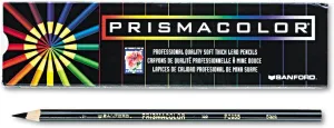 Prismacolor Premier Colored Pencil, Black Lead/Barrel, Dozen