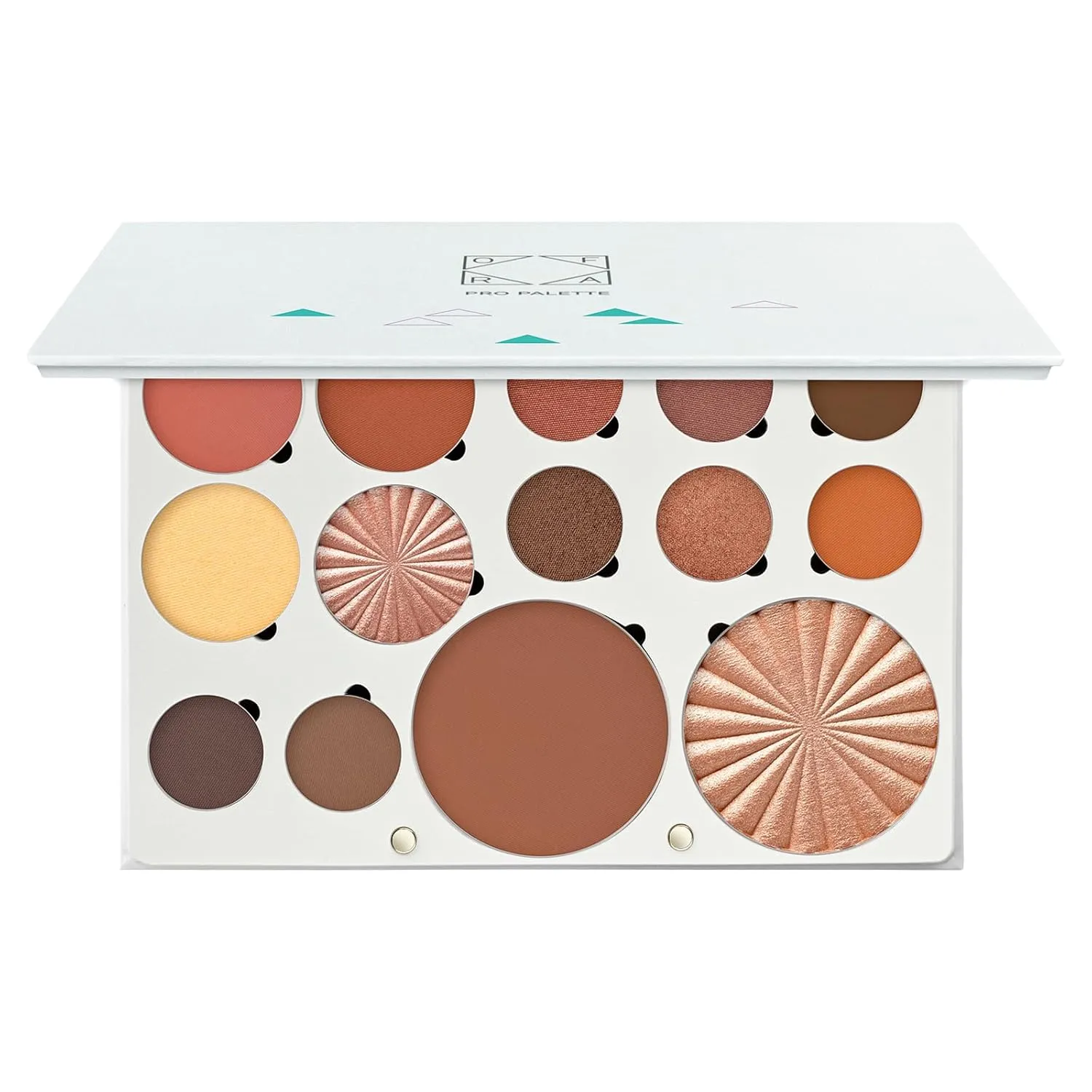 Pro Palette Boho - 4-in-1 Full Face Makeup Palette with Blush, Eyeshadows, Highlighter, Bronzer, Banana Powder - Powder Makeup Palette with an Mirror - Travel-Friendly, Cruelty-Free, Refillable Pans