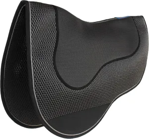 Pro Rider Horse Western Neoprene Endurance Gel Tack Anti-Slip Saddle Black Pad 6402BK