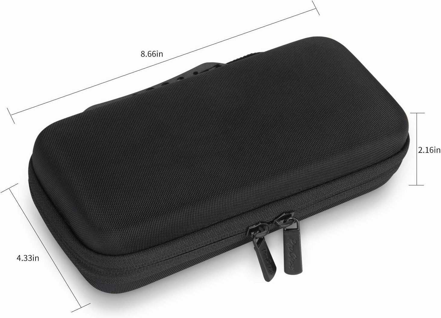 ProCase Hard EVA Case for Texas Instruments Ti-84 Plus CE, Durable Travel Storage Carrying Box Protective Bag for Ti-84 Ti-83 Ti-85 Ti-89 Ti-82 Plus/C CE Graphing Calculator and More -Black