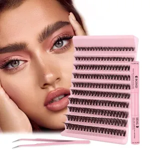 Professional DIY False Eyelashes, Waterproof, Long-Lasting, Smudge-Proof, for Daily Wear and Special Occasions