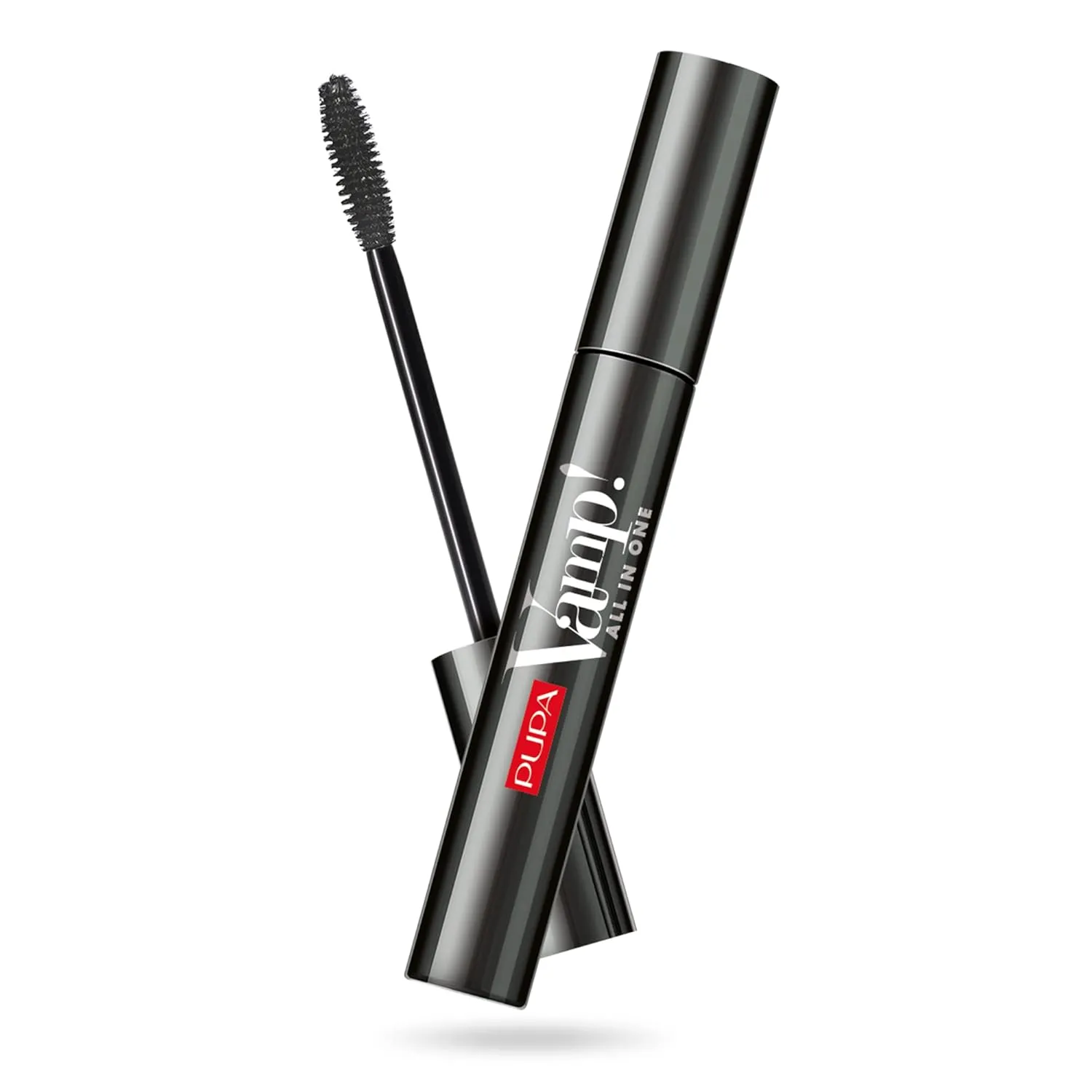 Pupa Milano Vamp! All In One Mascara - Add Extreme Volume and Length to Lashes - Serum-Infused Formula Promotes Thicker Lash Appearance - Smudge and Clump Resistant - 101 Extra Black - 0.3 oz