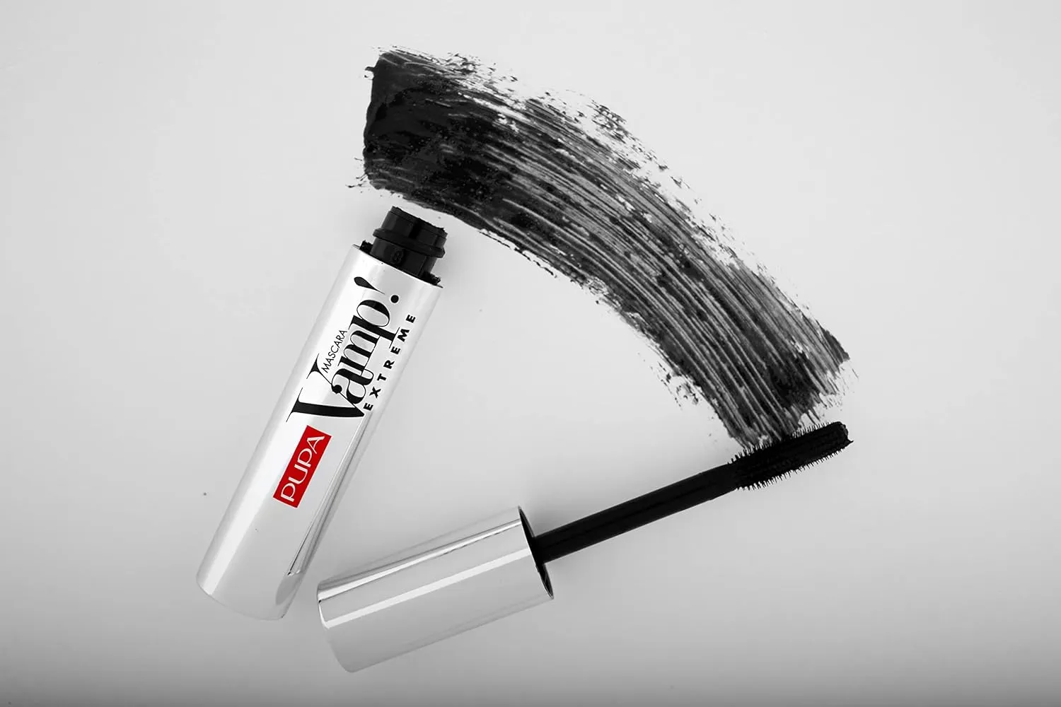 PUPA Milano Vamp! Extreme Mascara - For Voluminous And Dramatic Eyelashes Lengthening Defining Formula Adds Impact Boost Your Eye Allure With Long, Thick Lashes 010 Extra Black 0.4 Oz, I0111752