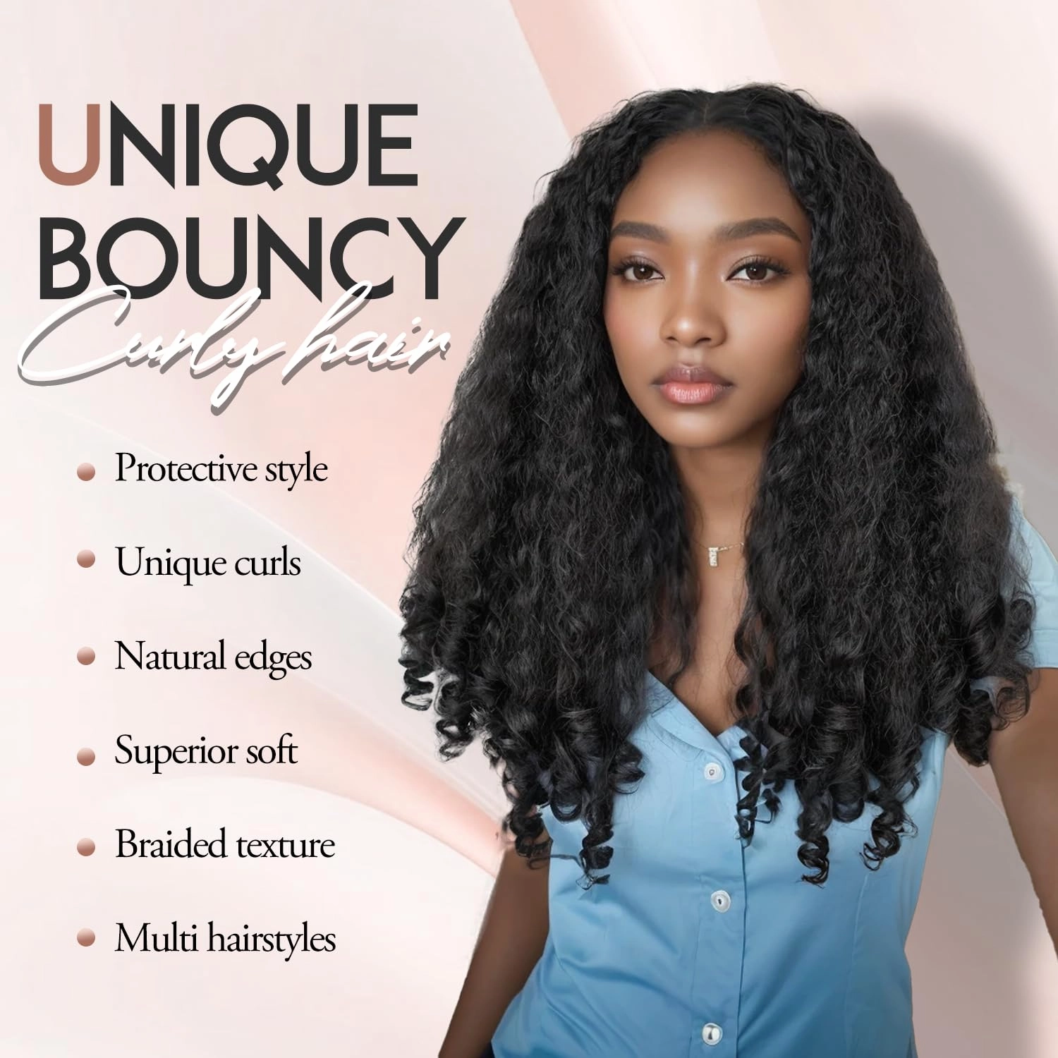 Quantum Love Yaki Curly V Part Wigs for Black Women Kinky Straifht Full Wig with Bouncy Curls 26Inch Soft Afro Curly Full Machine Synthetic Glueless Wigs for Women