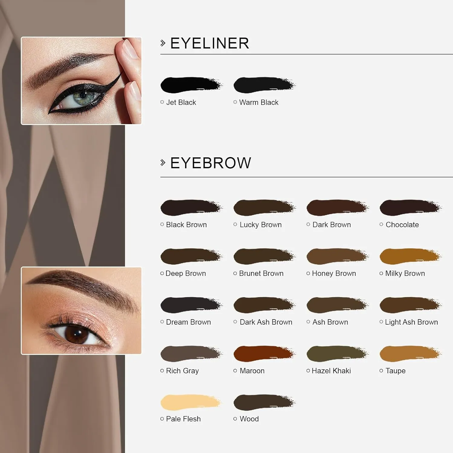 QUELLE Microblading Ink Permanent Makeup Pigment 0.5oz/15ml Eyebrow Ink Microblading Pigment for Eyebrow Eyeliner (Wood)