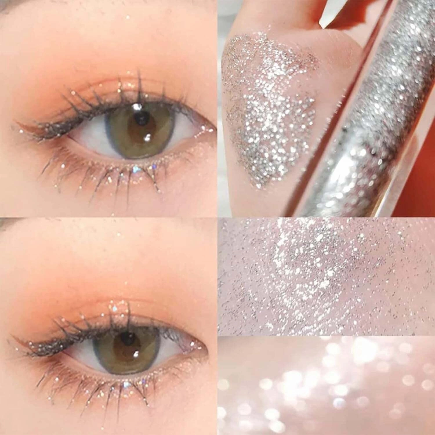 Question Beauty Glitter Mascara - Sparkle Mascara for Eyelashes, 4D Glitter Lash Mascara for Women, Waterproof and Long-Lasting Volumizing Glitter Effect for Stunning Lashes(Purple Gold)