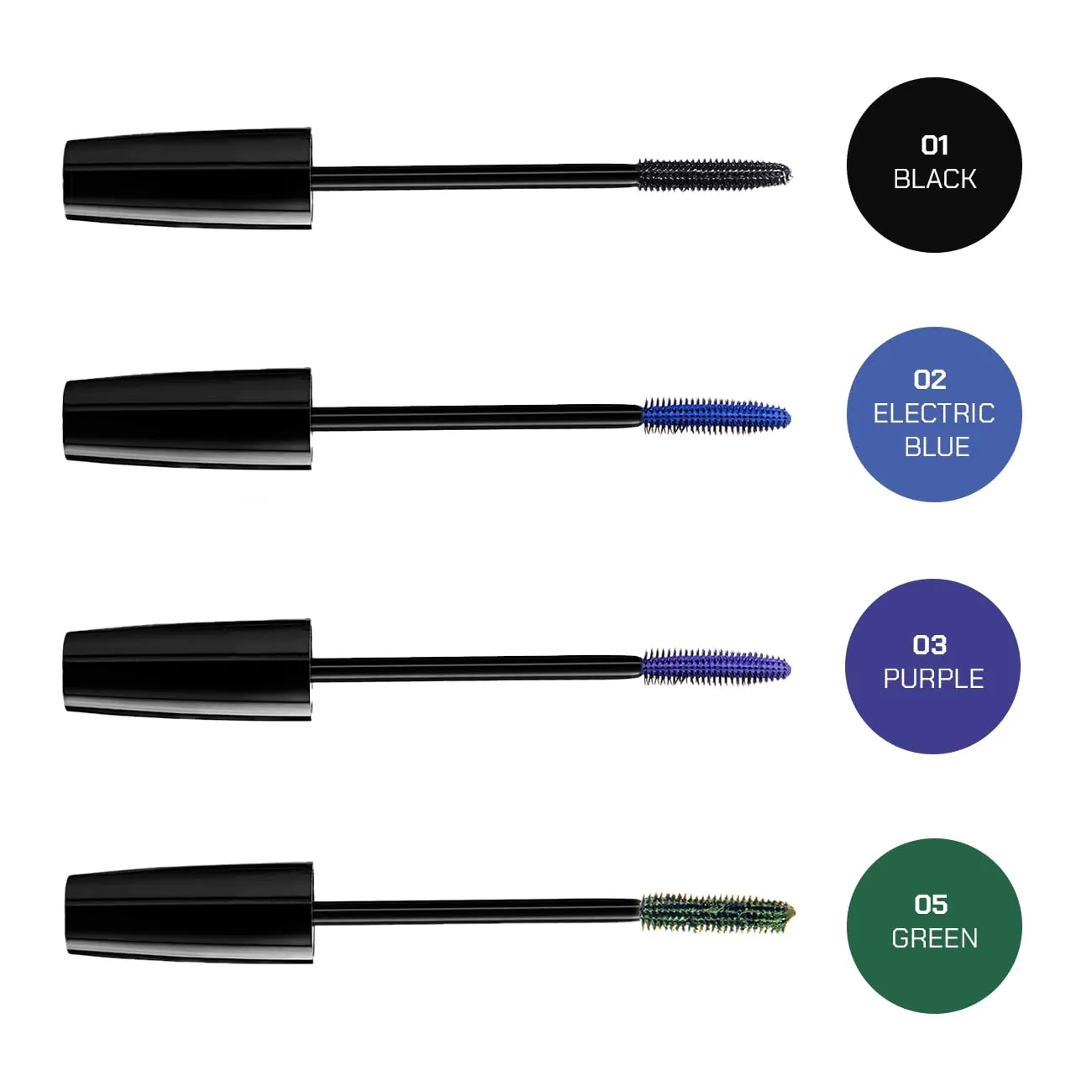 Radiant Professional Studio Perfect Mascara Volume and Length - Lengthening with Silicone Brush & Natural Wax - Cruelty Free Volume Mascara - 0.30 ounces, Black (01)