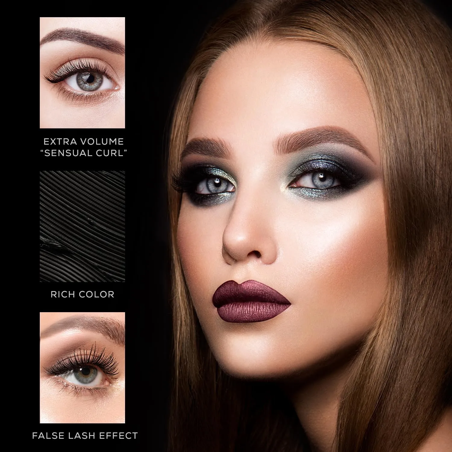 Radiant Professional Volume & Curl Mascara – Lengthening & Volumizing, Smudge-Proof, for Sensitive Eyes, Ideal for Mature & Young Women, 0.43 oz (03 Blue)
