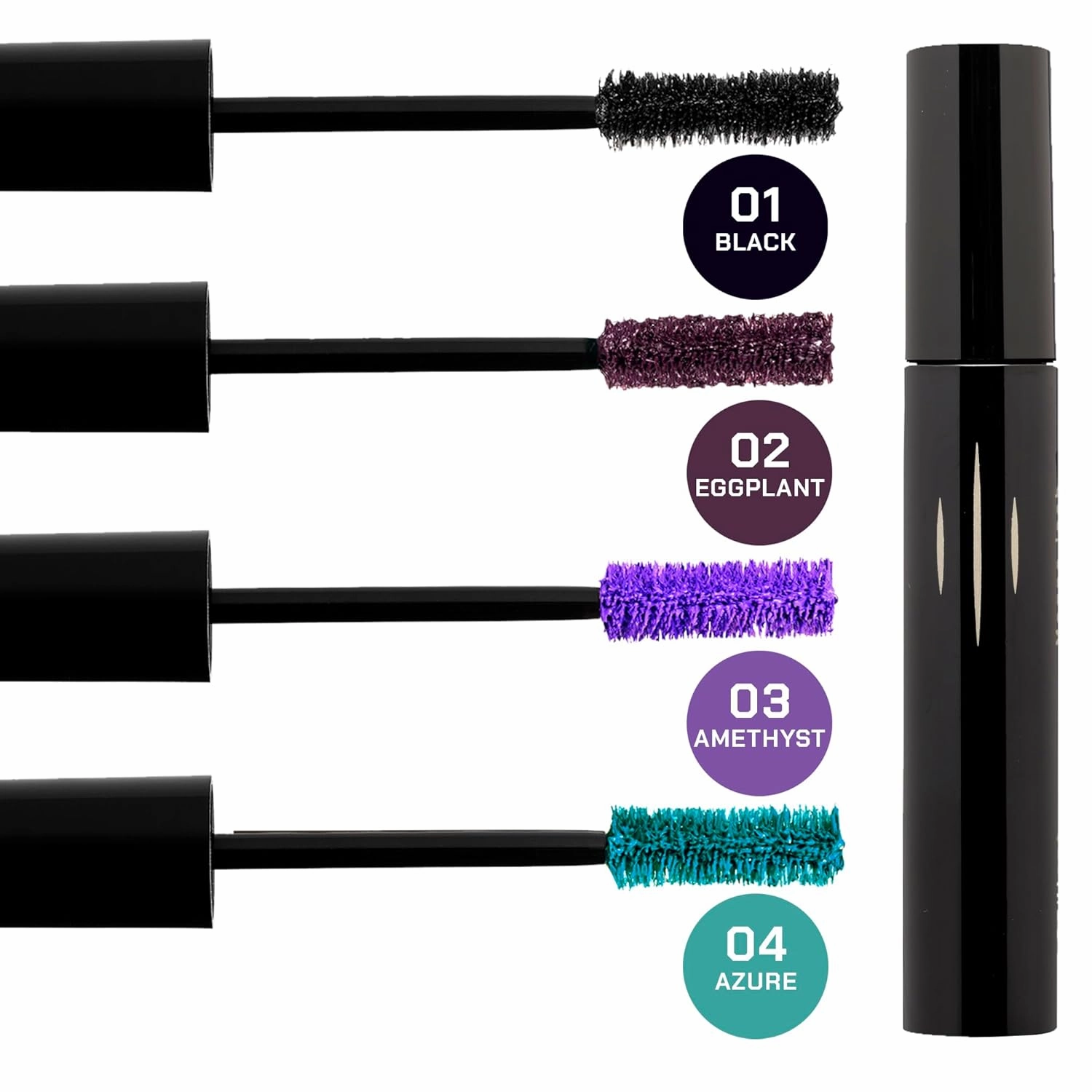 Radiant Professional Lengthening Mascara Fiber Lash Mascara For Extreme Length & Volume Natural Wax Formula, Cruelty-Free Silicone Brush - (0.43 oz) (01 Black)