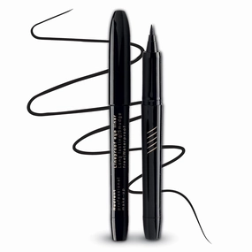 Radiant Professional Lineproof Eye Line - Pen Eyeliner with Flexible Tip Pen for a Long Lasting and Precise Outline - Smudge-Proof, Waterproof Liquid Black Eyeliner For Intense (01 Black)