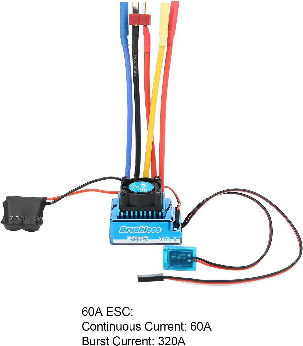 RC Car ESC, Brushless ESC, Electronic Components for Outdoor Use((60A))
