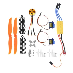 RC Plane Kit - A2212 2200KV Brushless Motor, 30A ESC, G90 9G Micro Servo, 6035 Propeller - for RC Fixed Wing Plane Helicopter