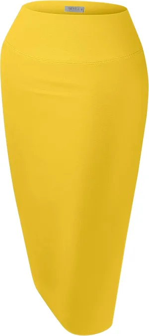 Reg and Plus Size Pencil Skirts for Women Below The Knee. Work,Weekends,Date Nights,Sexy Office Business Bodycon Skirts