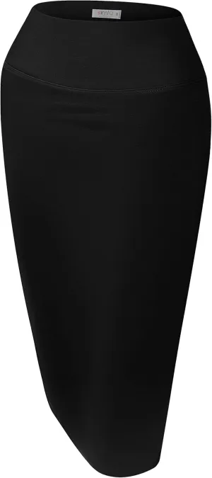 Reg and Plus Size Pencil Skirts for Women Below The Knee. Work,Weekends,Date Nights,Sexy Office Business Bodycon Skirts