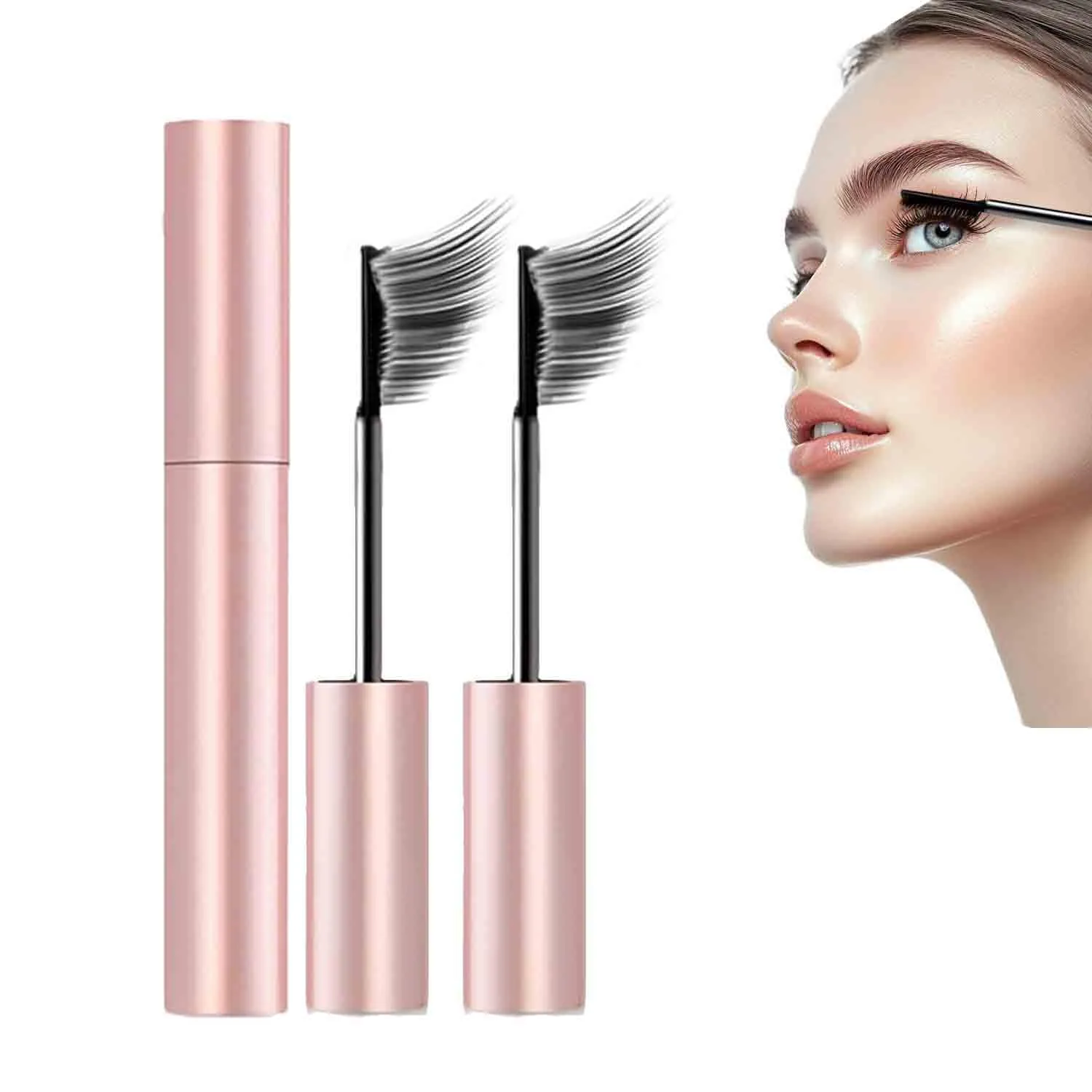 Relaxrich Mascara, Relaxrich New Lengthening And Curling Mascara, Tubing Duo For Lash Makeup, Long Lasting Waterproof And Sweatproof