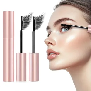 Relaxrich Mascara,Relaxrich Lengthening and Curling Mascara,Mkry Mascaras,2025mascara Black & Brown for Lash Makeup,Materiatl Tubing Mascarablack,Natural,Waterproof,Smudge-Proof (Black)
