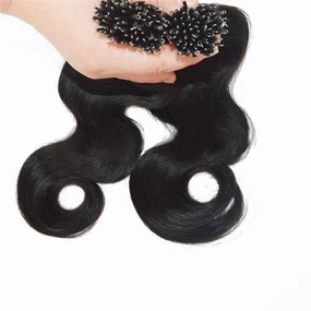 Remeehi 100Strands Body Wave Micro Bead Nano Rings hair extension 100% Brazilian Virgin Human Hair 1G/S 18 Inches #2 Dark Brown