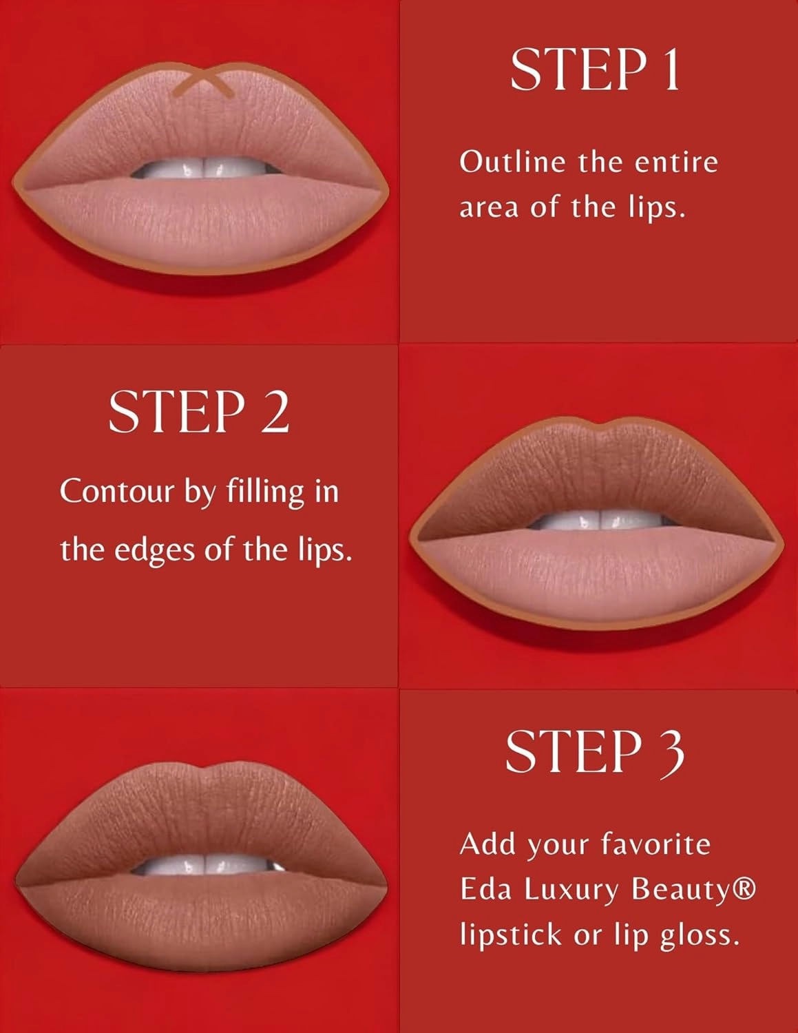 Retractable Lip Liner, Creamy Smooth Application, Longwear Rich Lip Colors, Mechanical Lip Liner Pencil (Chic Power, Full)