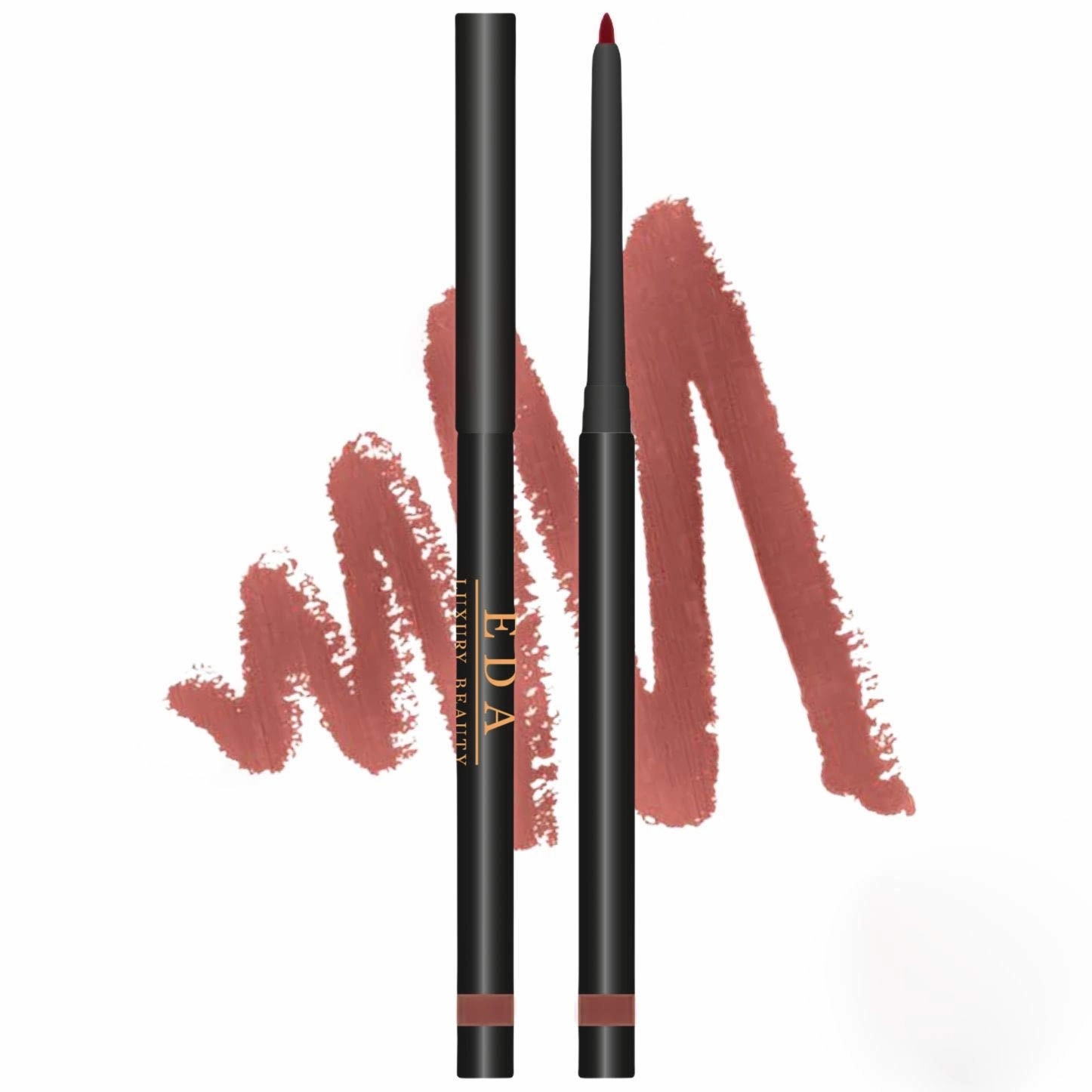 Retractable Lip Liner, Creamy Smooth Application, Longwear Rich Lip Colors, Mechanical Lip Liner Pencil (Chic Power, Full)