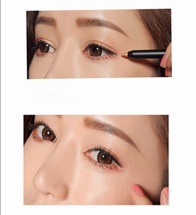 Retractable Smooth Gilde on Eyeshadow Pencil Soft Eyeliner Brown