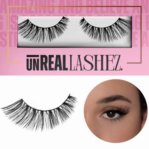 Reusable Lashes That look Like Extensions - Faux Mink Wispy Lashes - Glam Luxury Thick Falsies Lashes - Transform Your Natural Eyelashes into Luscious Volume Lashes