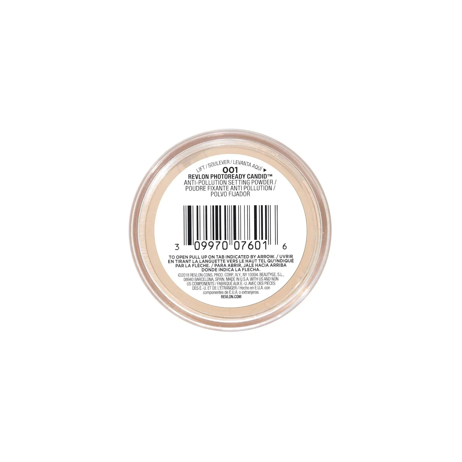 Revlon Setting Powder, PhotoReady Candid Blurring Face Makeup, Anti-Pollution, Lightweight & Breathable High Pigment, Natural Finish, 001 Universal Translucent, 0.5 Oz