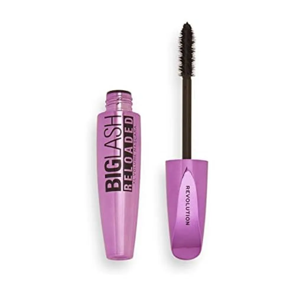 Revolution, Big Lash Volume Mascara, Volumizing & Lengthening with a Light-Weight Feel, Fast-Drying, Vegan & Cruelty-Free, Jet Black (Pack of 2)