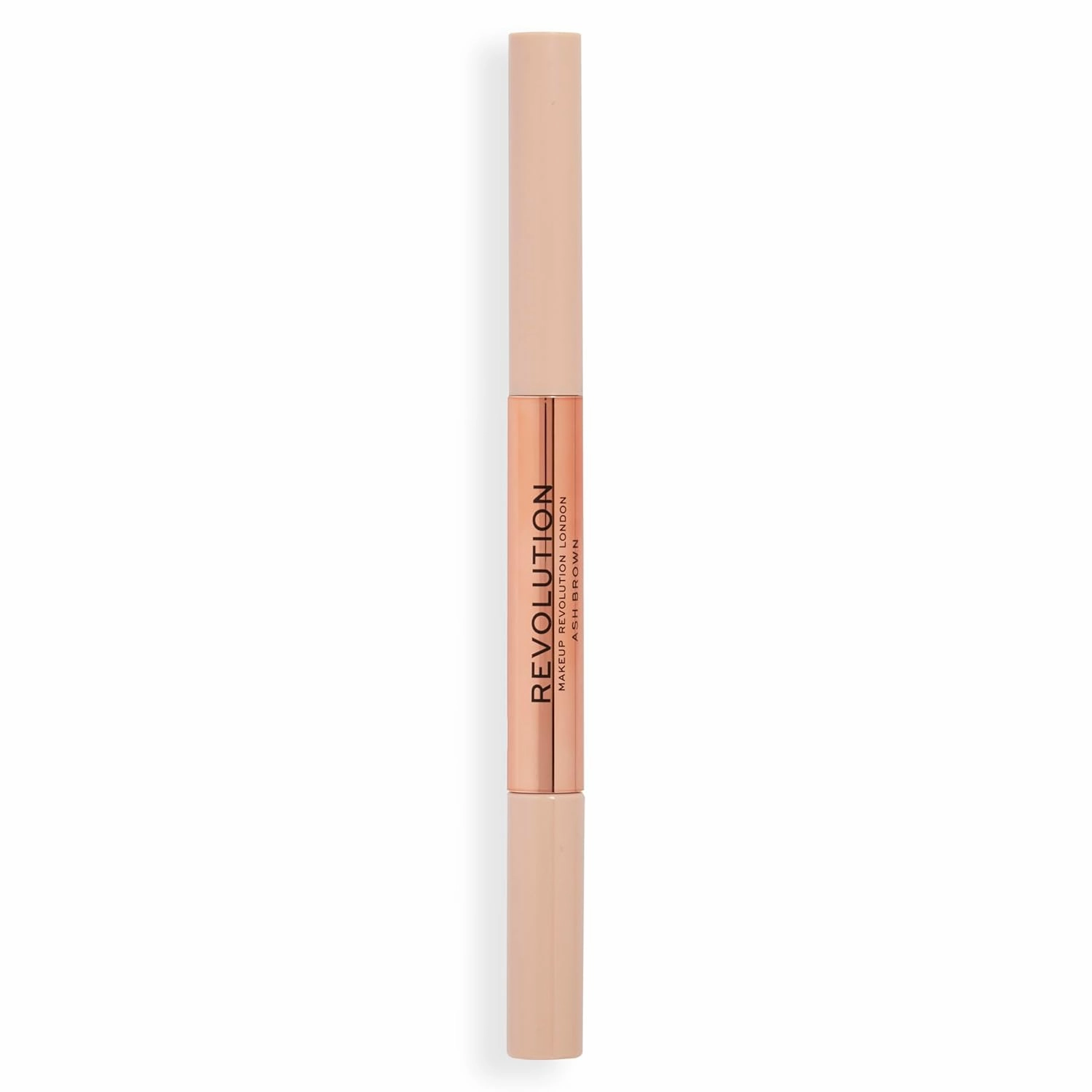Revolution, Fluffy Brow Filter Duo, 2-in-1 Eyebrow Pencil & Gel, Enhances & Shapes Brows, Vegan & Cruelty Free, Ash Brown, 1 piece (Pack of 2)