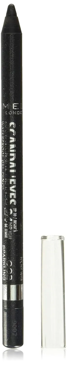Rimmel Scandaleyes Waterproof Kohl Kajal Eyeliner, Sparkling Black, 0.042 oz by Herdez