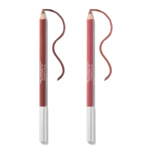 RMS Beauty Go Nude Lip Pencil, Lip Liner & Lip Pencil Sharpener, Long Lasting Lip Liners, Water Resistant Liner, Nude Brown Lip Liner & Red Lip Liner