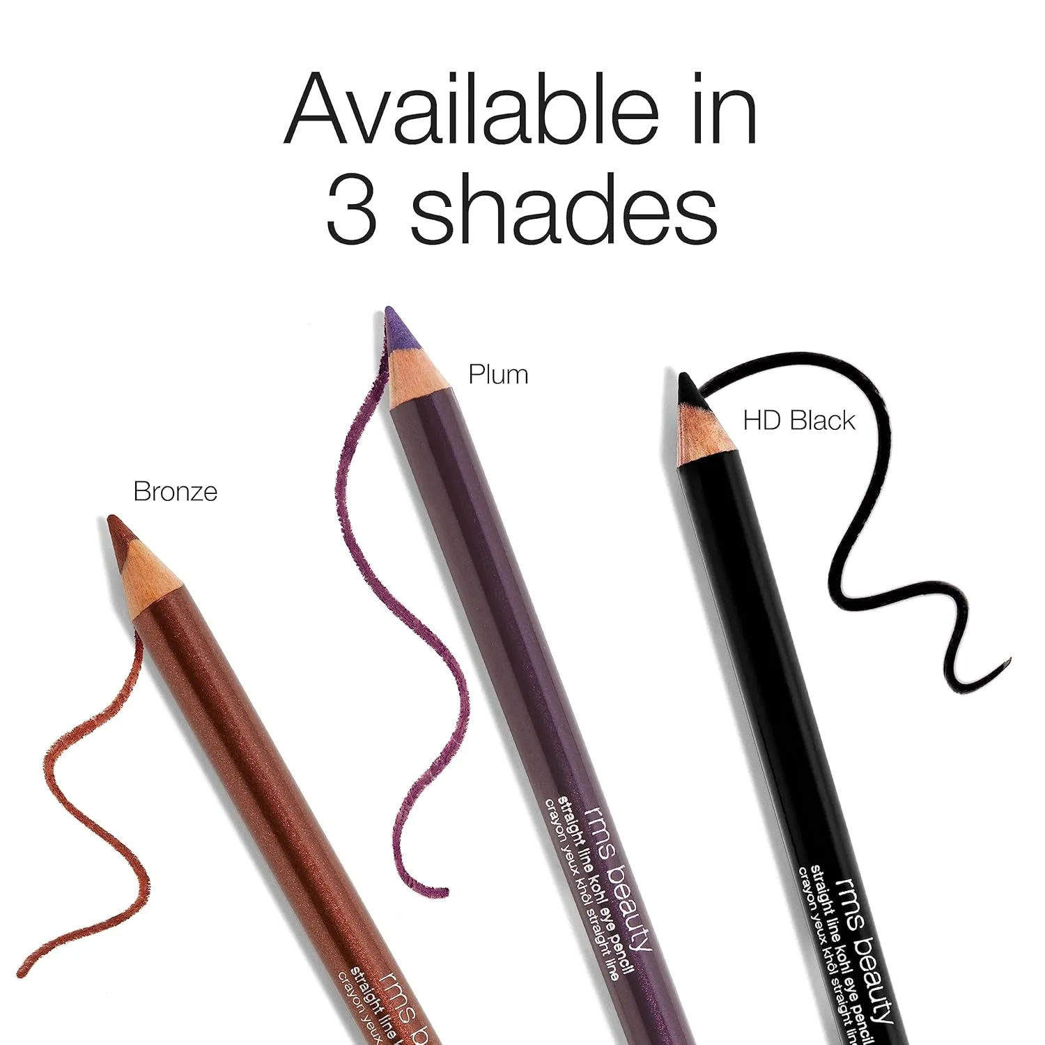 RMS Beauty Straight Line Eye Pencil - Eye Liner Eye Makeup, Cream Eyeliner with Eyeliner Sharpener, Eyeliner Pencil, Black Eyeliner & Brown Eyeliner