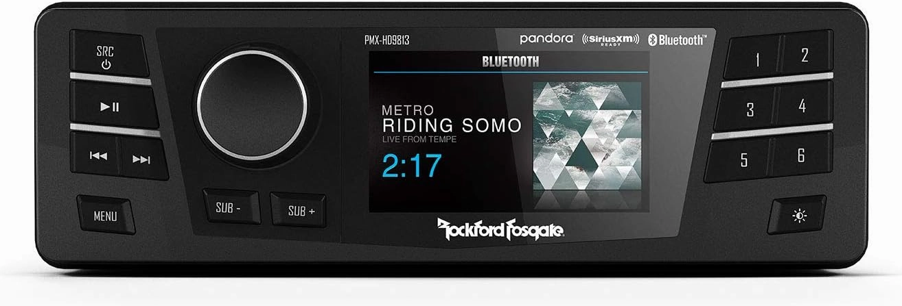 Rockford Fosgate PMX-HD9813 Direct Fit Digital Media Receiver for 1998-2013 Harley Davidson