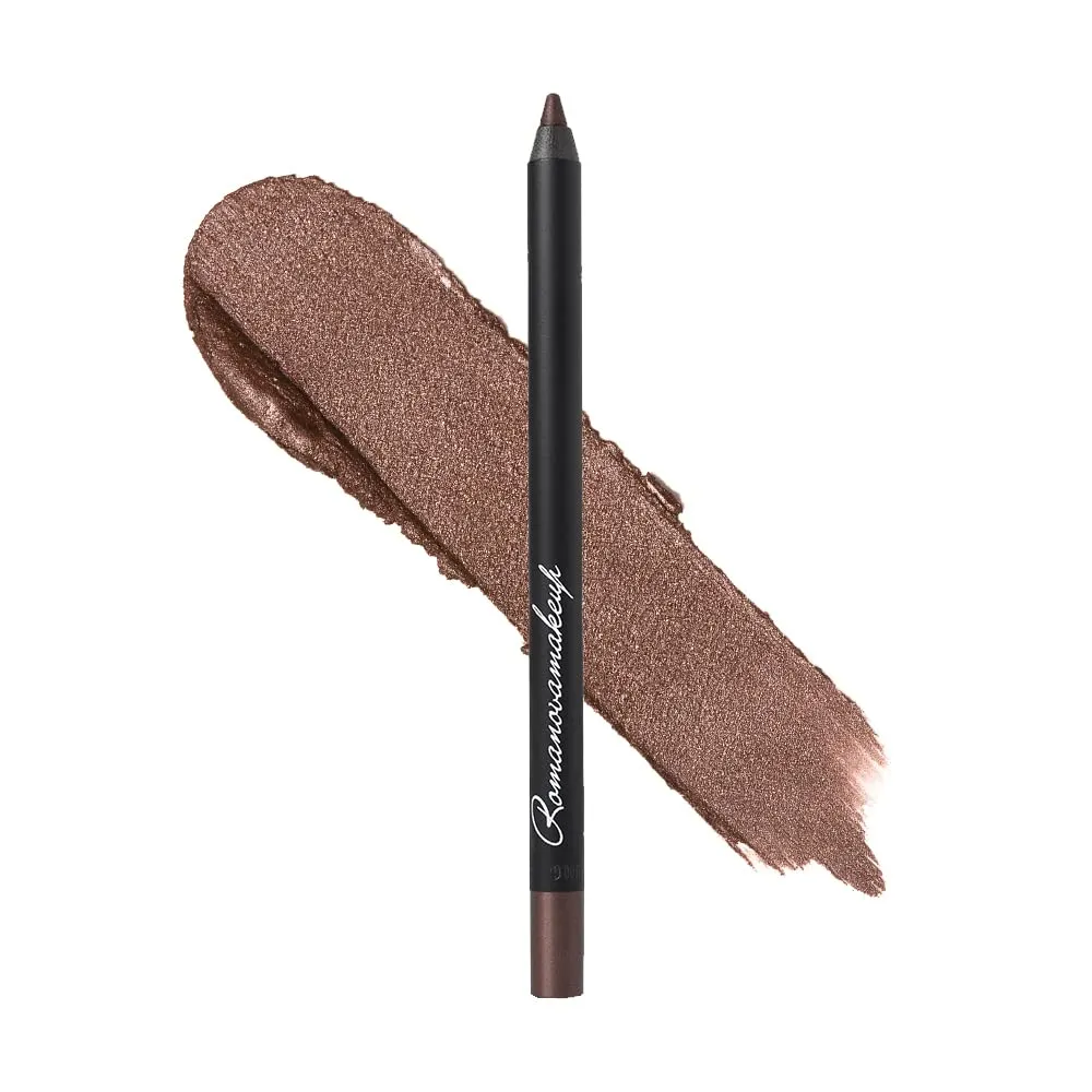 Romanovamakeup Sexy Smoky Eye Pencil - FRIDAY NIGHT. Professional Eye Liner - Dark-Brown Eggplant Shade, Lasting Formula, Radiant Look
