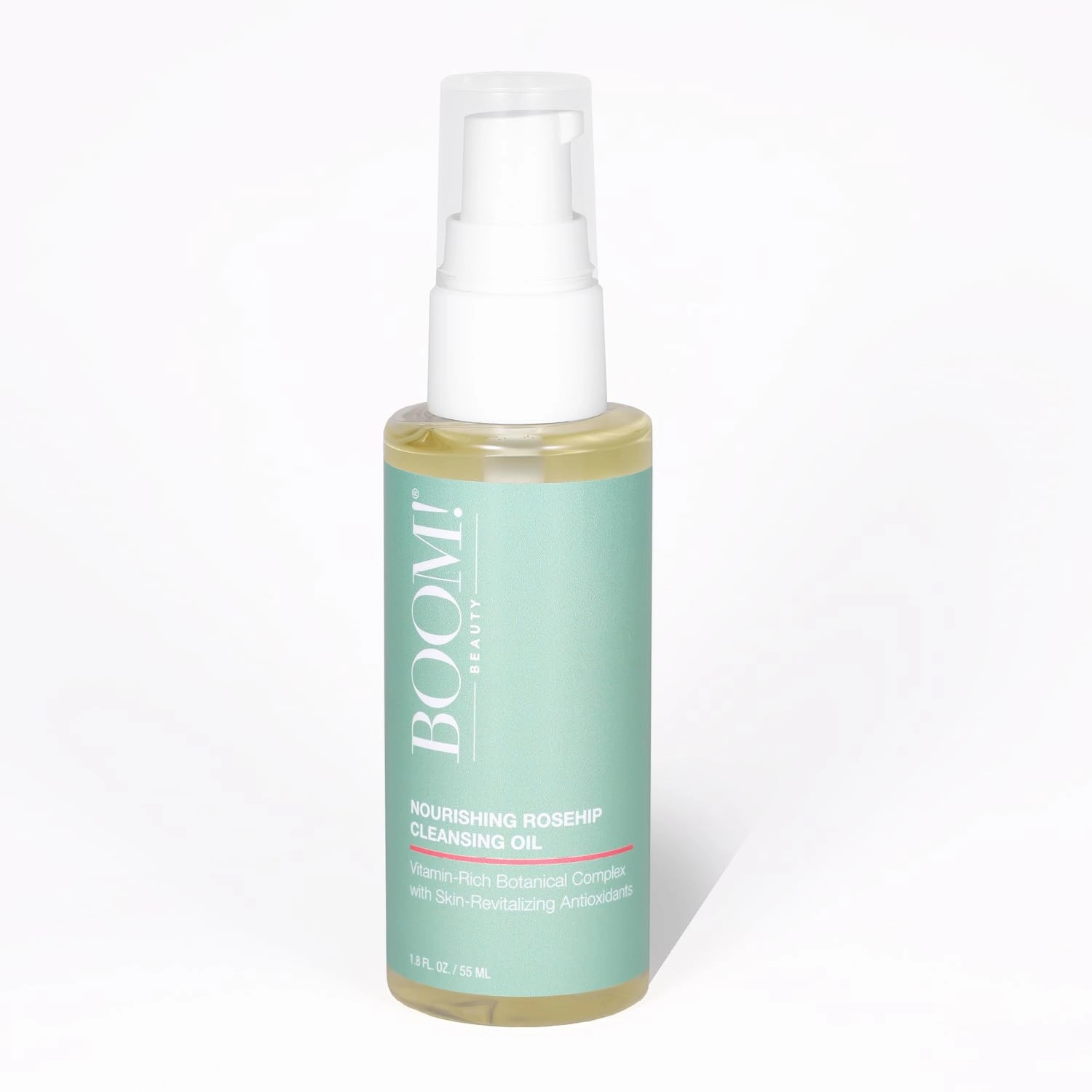 Rosehip Cleansing Oil Gentle Makeup Remover - Oil Cleanser for Sensitive Skin Double Cleansing - Dermatologist Tested Face Cleanser with 14 Botanical Complex pH Balanced - 1.8 fl oz