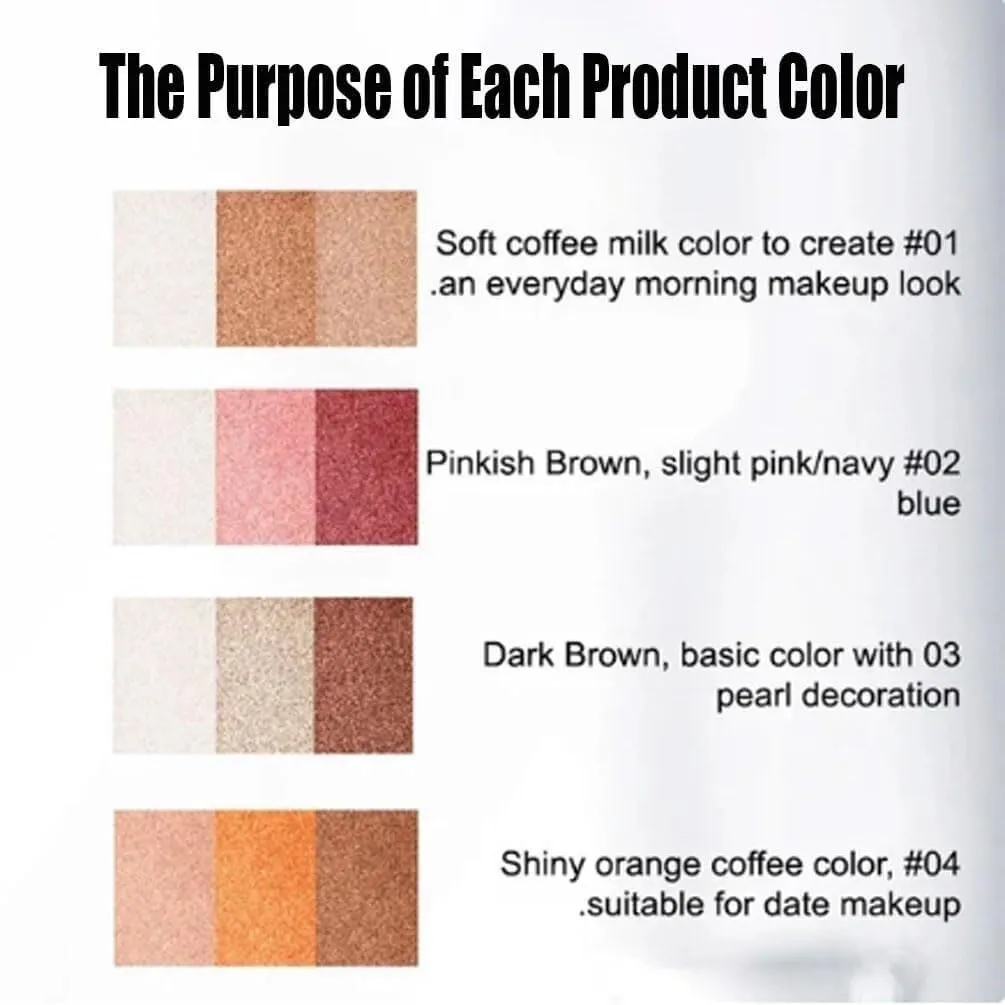 Roseionly Waterproof Gradient Shimmer Eye-Shadow Stick, 2026 New Shimmer Gradient Three-Color Stick, Waterproof & Long-Lasting, Effortless Eye Makeup(04)