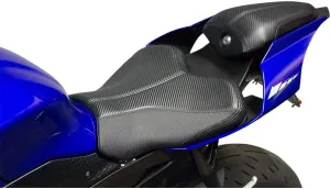 Saddlemen GP-V1 Seat (BLACK WITH CARBON FIBER LOOK) For 15-23 YAMAHA YZF-R1