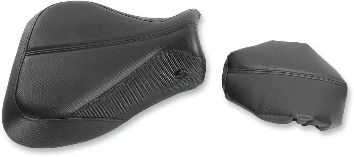 Saddlemen GP-V1 Seat with Pillion Cover (Black with Carbon Fiber Look) for 07-17 Honda CBR600RR