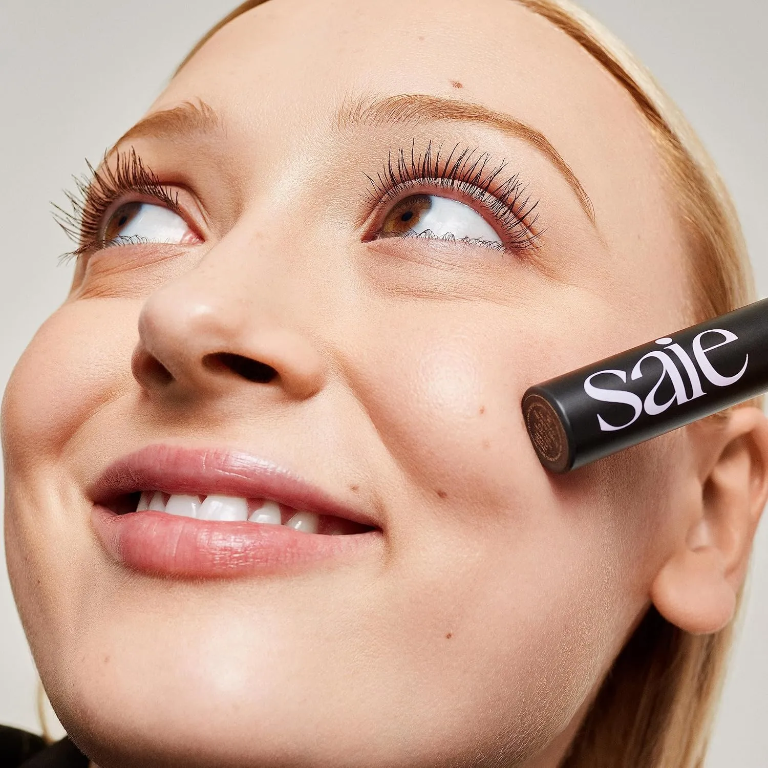Saie Mascara 101 - Lash Lengthening Mascara for Thick, Bold, Lifted Lashes - Buildable Eye Makeup Formulated to Strengthen and Condition with Rich Nutrients - Brown (0.31 oz)