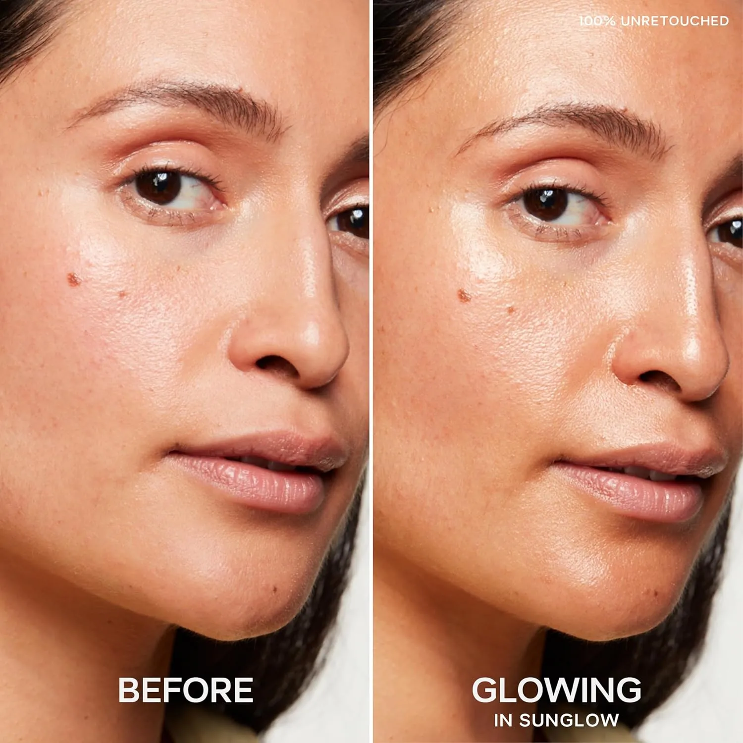 Saie Mini Glowy Super Gel Lightweight Illuminator - Luminizer   Makeup Primer for Glowing Skin - Enriched with Vitamin C   Hydrating Squalane Oil - Sunglow (0.5 oz)