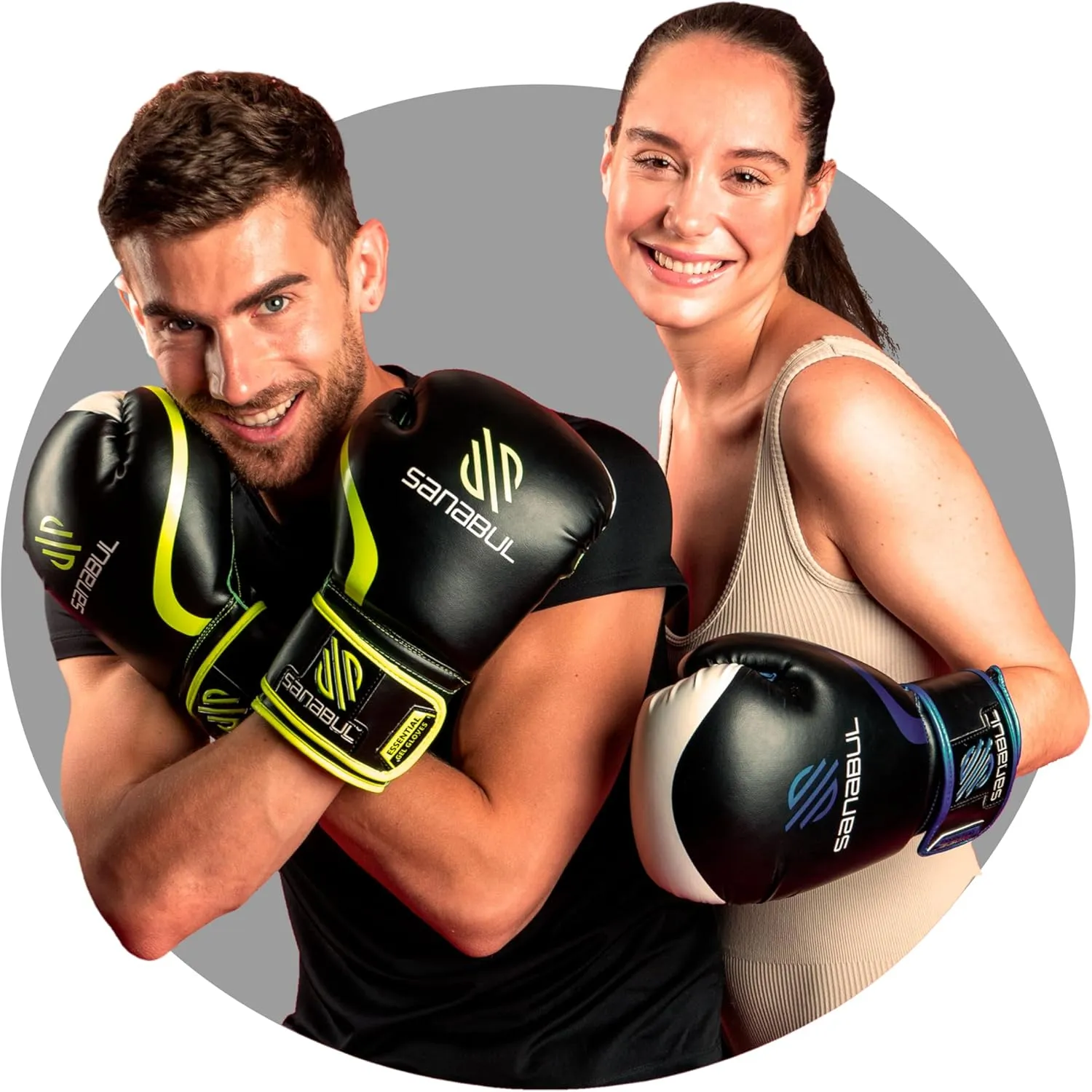 Sanabul Essential Gel Boxing Gloves for Men & Women, Kickboxing MMA, Muay Thai Gloves and Heavy Bag Training Punching & Sparring